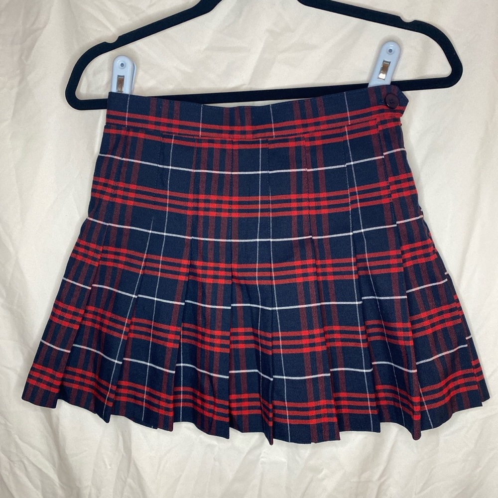 American apparel plaid mini skirt